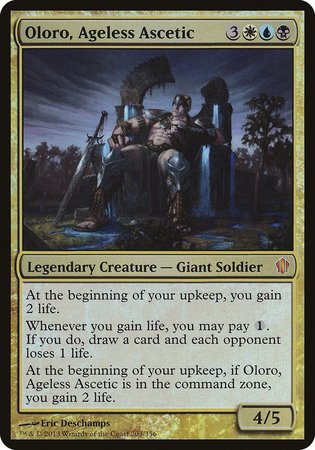 Oloro, Ageless Ascetic (Commander 2013) [Commander 2013 Oversized] | Arkham Games and Comics