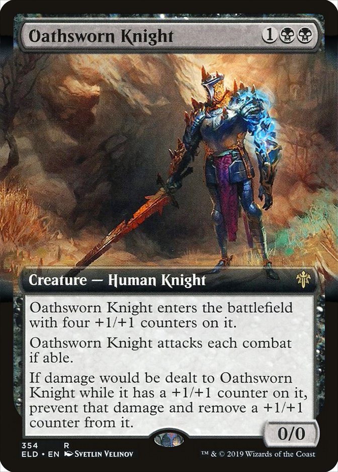 Oathsworn Knight (Extended Art) [Throne of Eldraine] | Arkham Games and Comics