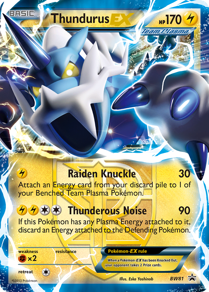 Thundurus EX (BW81) [Black & White: Black Star Promos] | Arkham Games and Comics