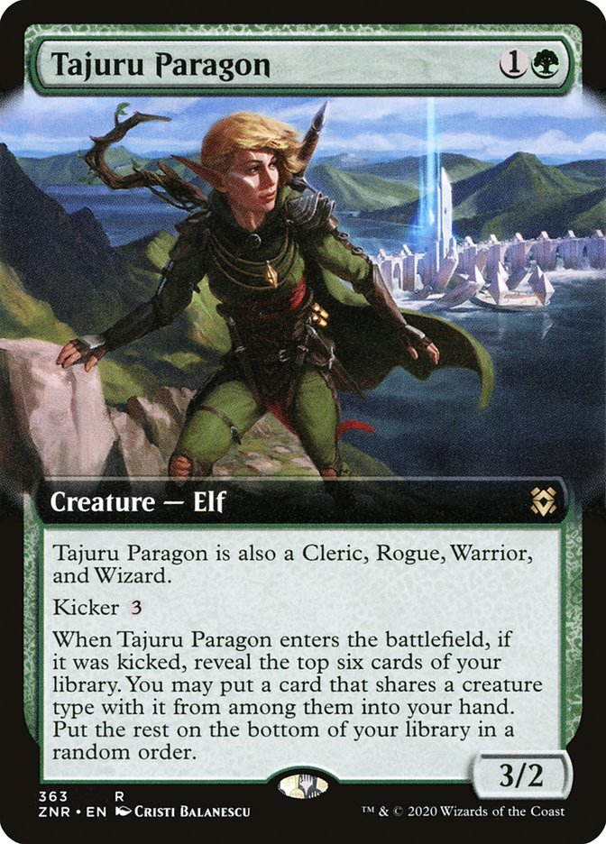 Tajuru Paragon (Extended Art) [Zendikar Rising] | Arkham Games and Comics