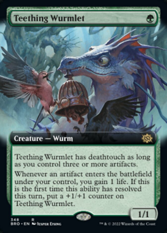 Teething Wurmlet (Extended Art) [The Brothers' War] | Arkham Games and Comics