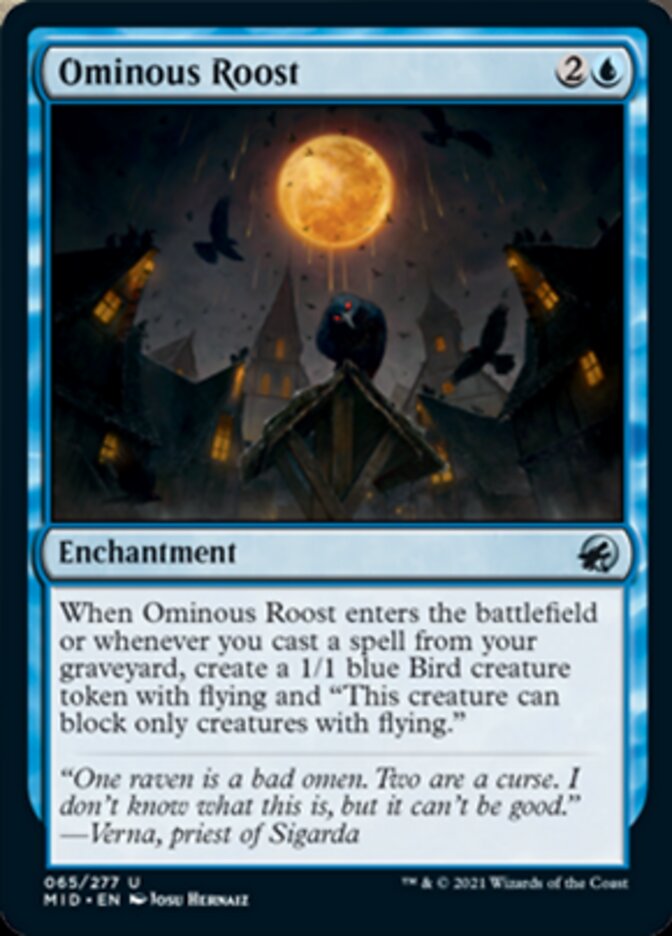 Ominous Roost [Innistrad: Midnight Hunt] | Arkham Games and Comics