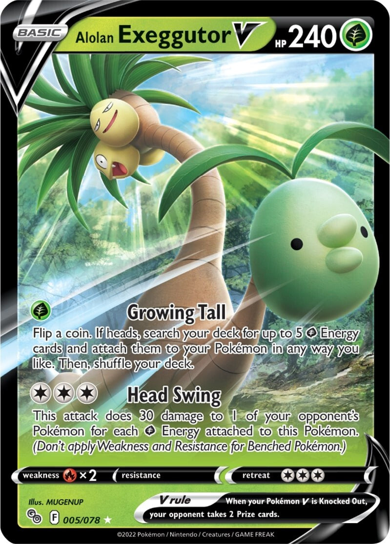 Alolan Exeggutor V (005/078) [Pokémon GO] | Arkham Games and Comics