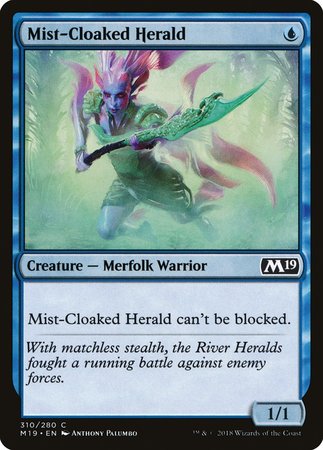 Mist-Cloaked Herald [Core Set 2019] | Arkham Games and Comics