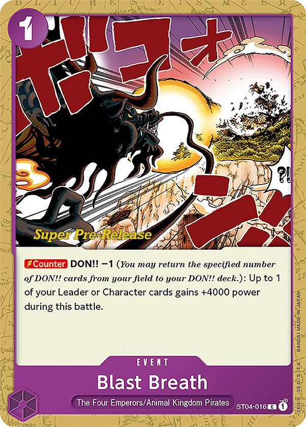 Blast Breath [Super Pre-Release Starter Deck: Animal Kingdom Pirates] | Arkham Games and Comics