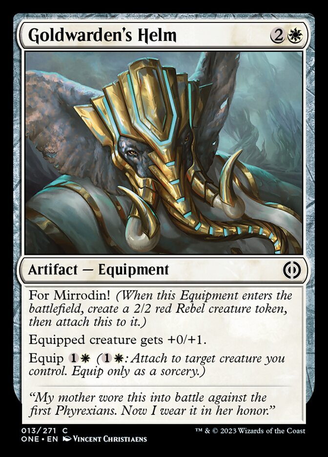 Goldwarden's Helm [Phyrexia: All Will Be One] | Arkham Games and Comics