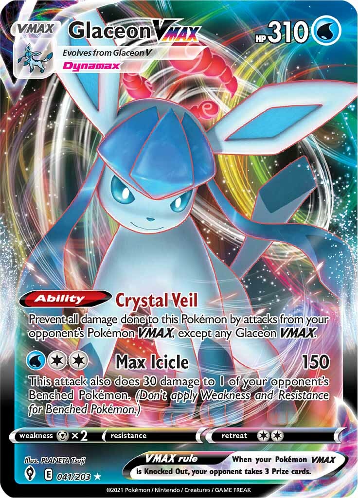 Glaceon VMAX (041/203) [Sword & Shield: Evolving Skies] | Arkham Games and Comics