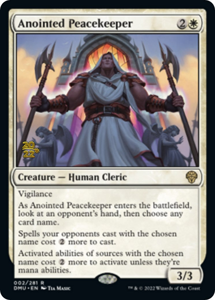 Anointed Peacekeeper [Dominaria United Prerelease Promos] | Arkham Games and Comics