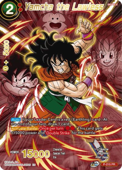 Yamcha the Lawless (Alternate Art) (P-215) [Special Anniversary Set 2021] | Arkham Games and Comics