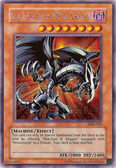 Red-Eyes Black Metal Dragon (Forbidden Memories) [FMR-001] Prismatic Secret Rare | Arkham Games and Comics