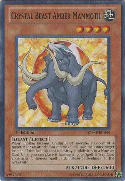 Crystal Beast Amber Mammoth [RYMP-EN044] Super Rare | Arkham Games and Comics