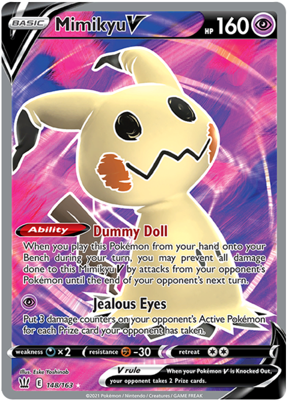 Mimikyu V (148/163) [Sword & Shield: Battle Styles] | Arkham Games and Comics