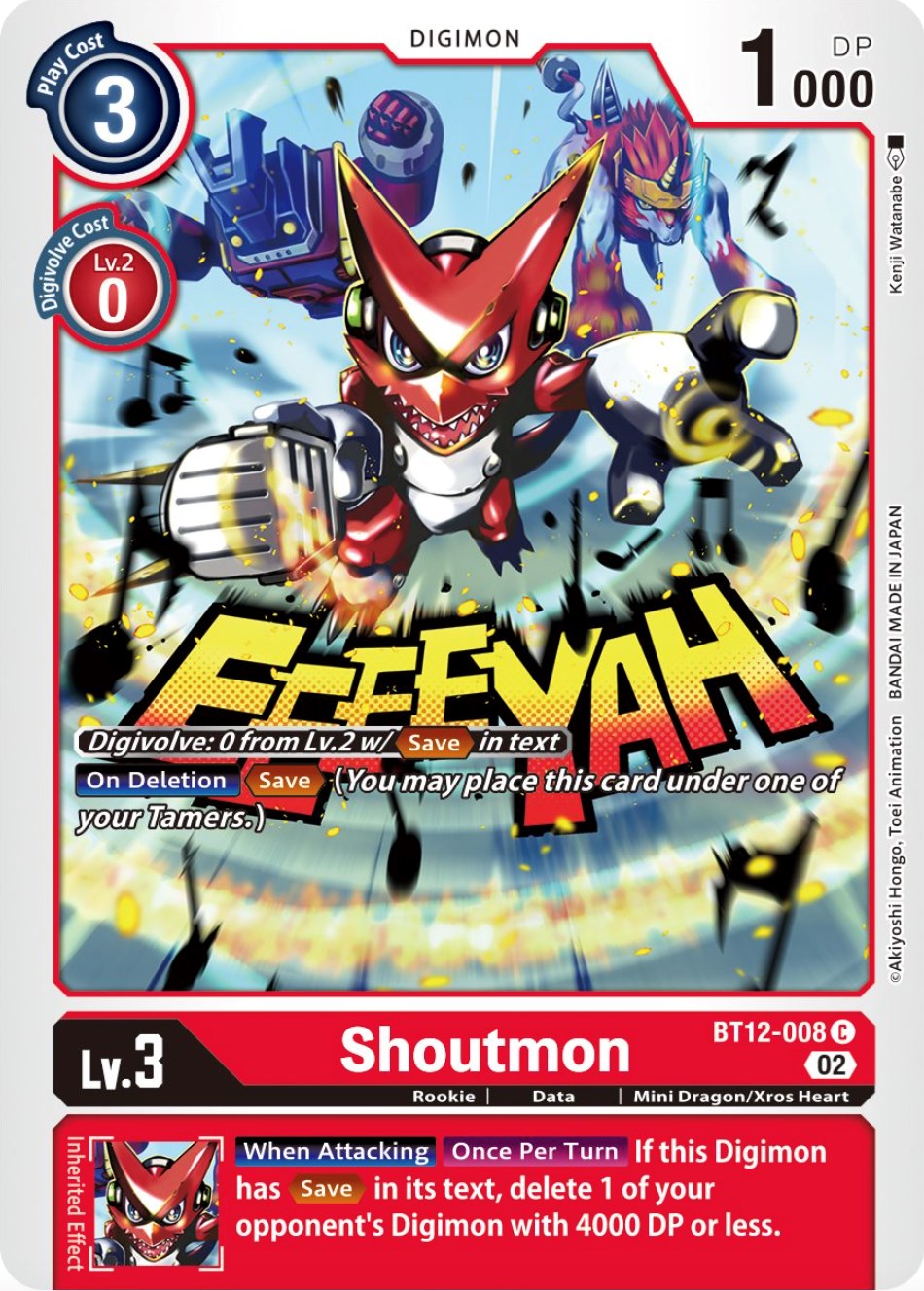 Shoutmon [BT12-008] [Across Time] | Arkham Games and Comics