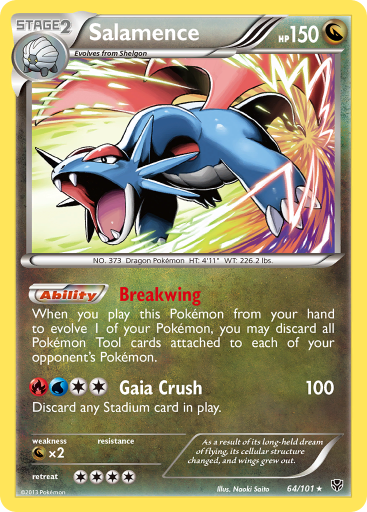 Salamence (64/101) [Black & White: Plasma Blast] | Arkham Games and Comics