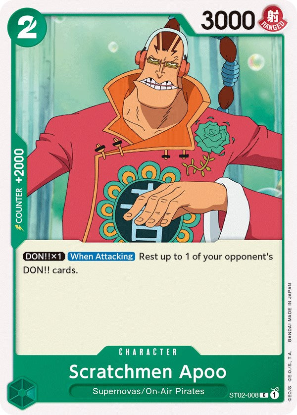 Scratchmen Apoo [Starter Deck: Worst Generation] | Arkham Games and Comics