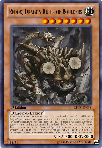 Redox, Dragon Ruler of Boulders [LTGY-EN038] Rare | Arkham Games and Comics