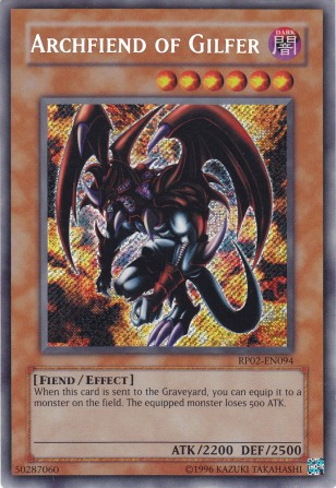 Archfiend of Gilfer [RP02-EN094] Secret Rare | Arkham Games and Comics