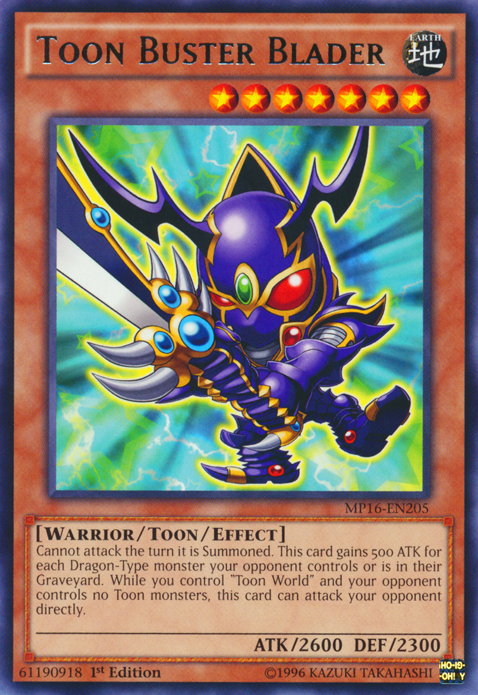 Toon Buster Blader [MP16-EN205] Rare | Arkham Games and Comics