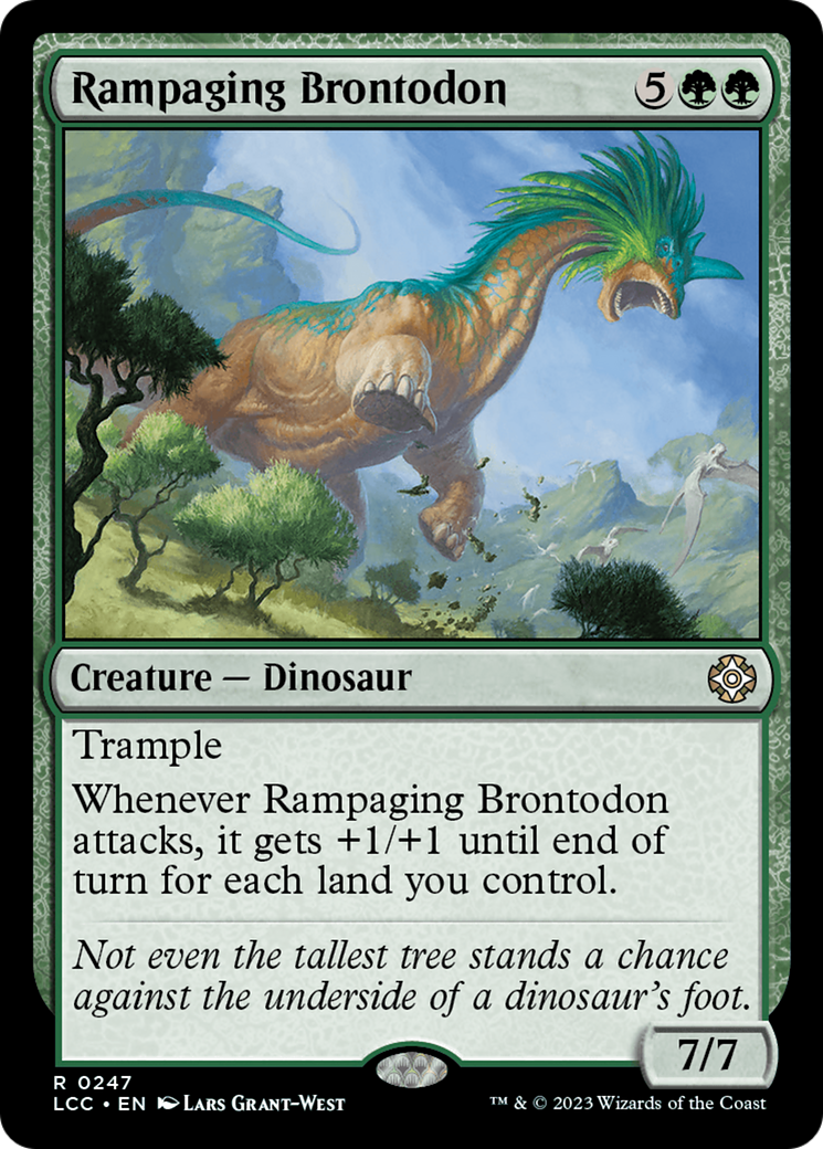 Rampaging Brontodon [The Lost Caverns of Ixalan Commander] | Arkham Games and Comics