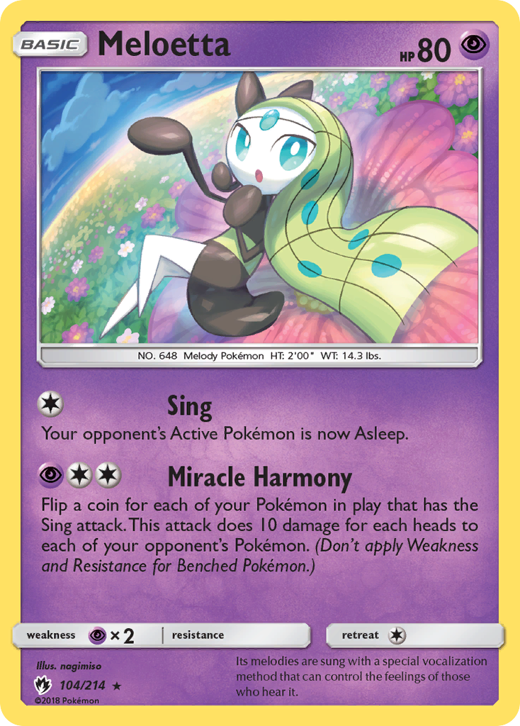 Meloetta (104/214) [Sun & Moon: Lost Thunder] | Arkham Games and Comics