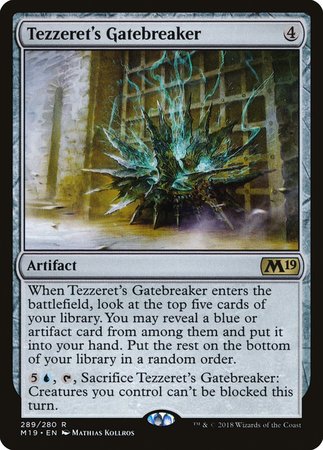 Tezzeret's Gatebreaker [Core Set 2019] | Arkham Games and Comics