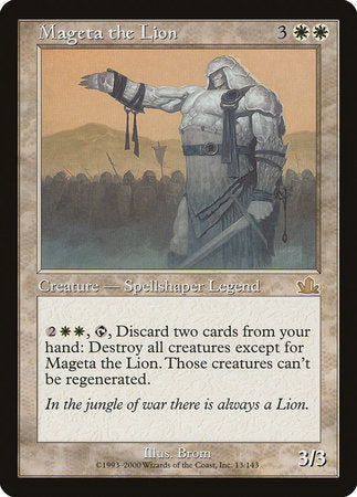 Mageta the Lion [Prophecy] | Arkham Games and Comics