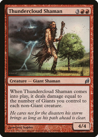 Thundercloud Shaman [Lorwyn] | Arkham Games and Comics