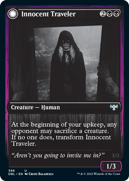 Innocent Traveler // Malicious Invader [Innistrad: Double Feature] | Arkham Games and Comics