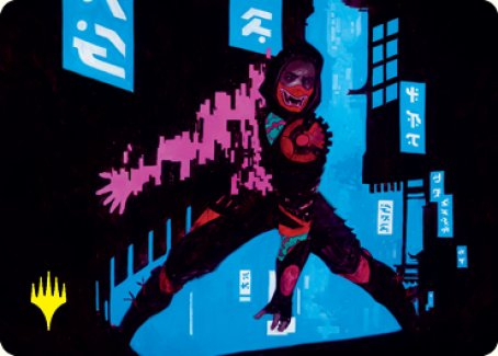 Return to Action Art Card (Gold-Stamped Signature) [Kamigawa: Neon Dynasty Art Series] | Arkham Games and Comics