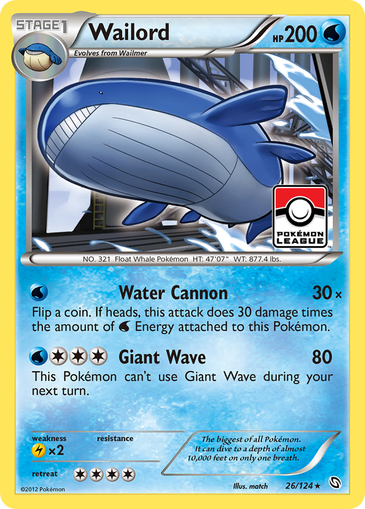Wailord (26/124) [Black & White: Dragons Exalted] | Arkham Games and Comics