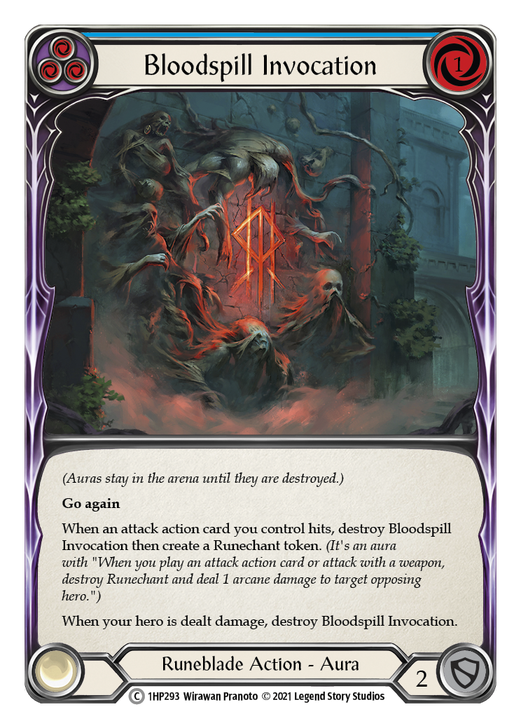 Bloodspill Invocation (Blue) [1HP293] (History Pack 1) | Arkham Games and Comics