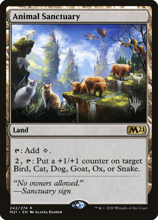 Animal Sanctuary (Promo Pack) [Core Set 2021 Promos] | Arkham Games and Comics