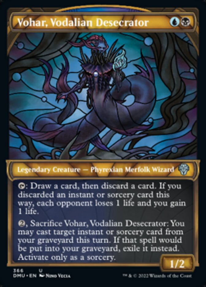 Vohar, Vodalian Desecrator (Showcase Textured) [Dominaria United] | Arkham Games and Comics