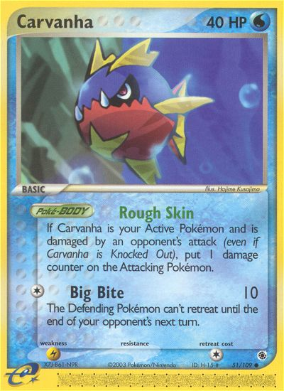 Carvanha (51/109) [EX: Ruby & Sapphire] | Arkham Games and Comics