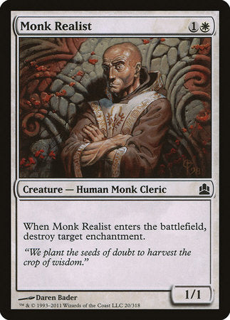 Monk Realist [Commander 2011] | Arkham Games and Comics