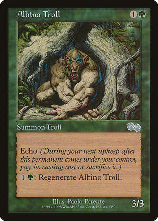 Albino Troll [Urza's Saga] | Arkham Games and Comics