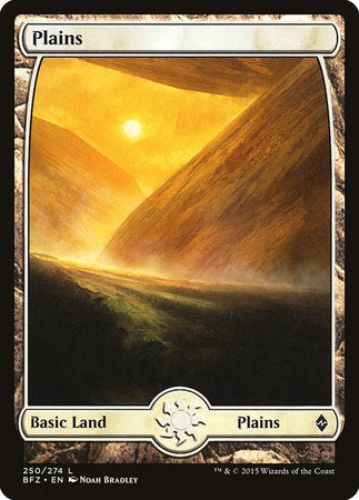 Plains (250) - Full Art [Battle for Zendikar] | Arkham Games and Comics