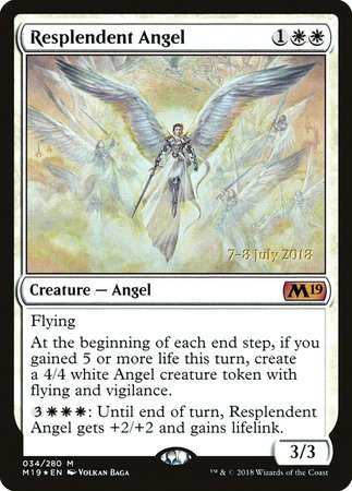 Resplendent Angel [Core Set 2019 Promos] | Arkham Games and Comics