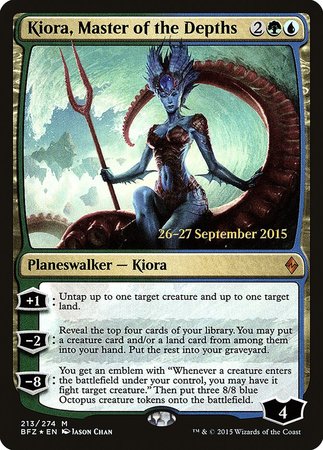 Kiora, Master of the Depths [Battle for Zendikar Promos] | Arkham Games and Comics