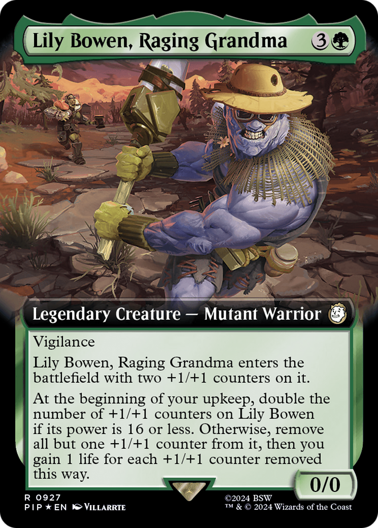 Lily Bowen, Raging Grandma (Extended Art) (Surge Foil) [Fallout] | Arkham Games and Comics