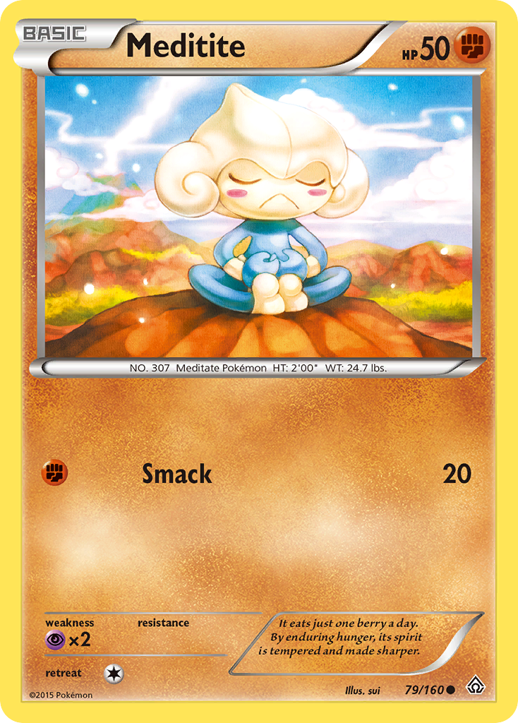 Meditite (79/160) [XY: Primal Clash] | Arkham Games and Comics