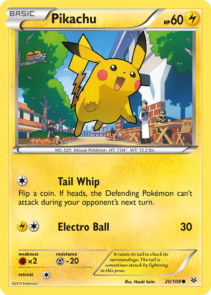 Pikachu (20/108) [XY: Roaring Skies] | Arkham Games and Comics