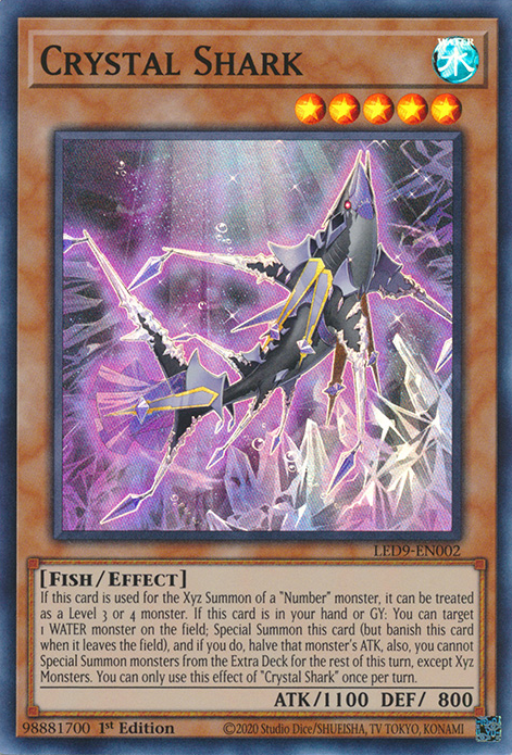 Crystal Shark [LED9-EN002] Super Rare | Arkham Games and Comics