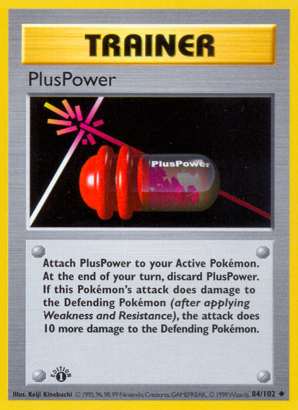 PlusPower (84/102) (Shadowless) [Base Set 1st Edition] | Arkham Games and Comics