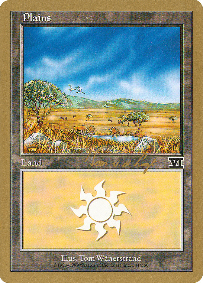 Plains (tvdl331) (Tom van de Logt) [World Championship Decks 2000] | Arkham Games and Comics