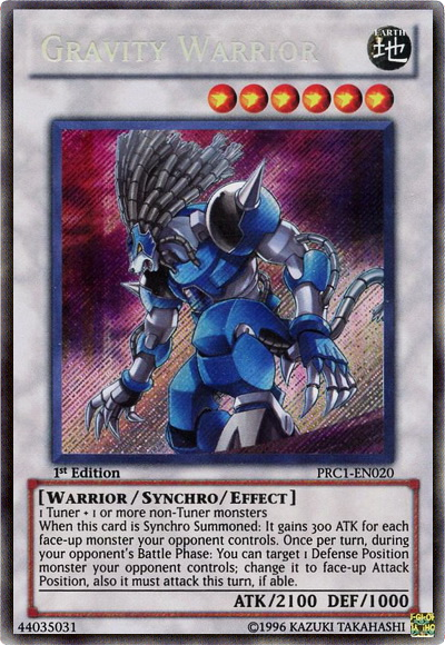 Gravity Warrior [PRC1-EN020] Secret Rare | Arkham Games and Comics