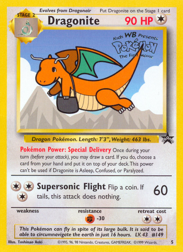 Dragonite (5) [Wizards of the Coast: Black Star Promos] | Arkham Games and Comics