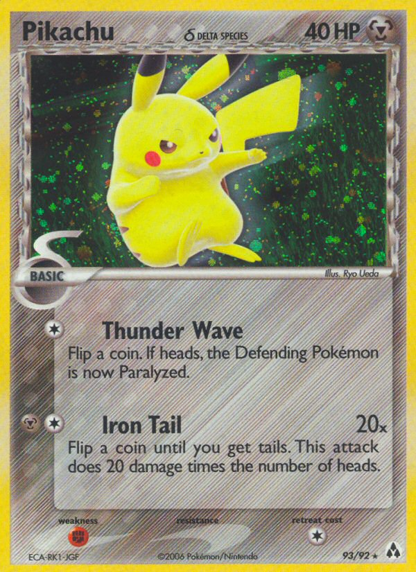 Pikachu (93/92) (Delta Species) [EX: Legend Maker] | Arkham Games and Comics