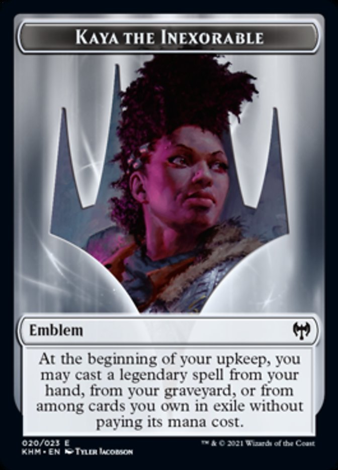 Emblem - Kaya, the Inexorable [Kaldheim] | Arkham Games and Comics