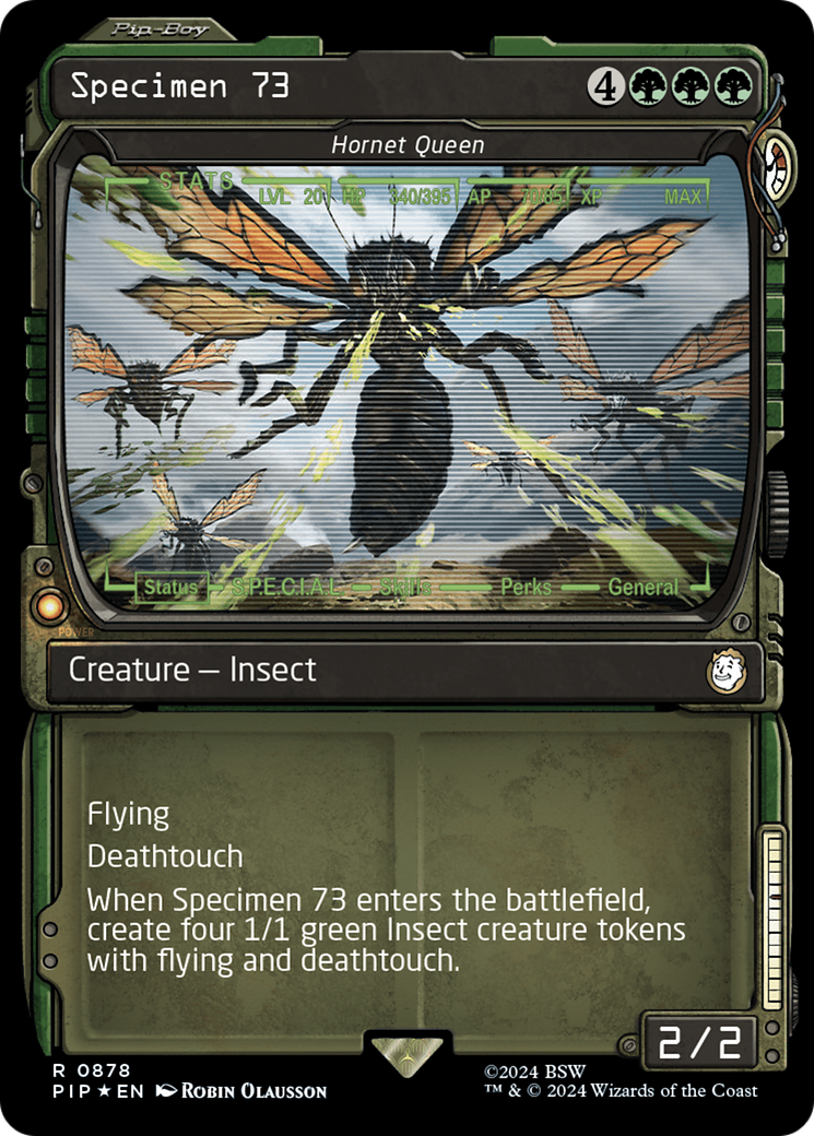 Specimen 73 - Hornet Queen (Showcase) (Surge Foil) [Fallout] | Arkham Games and Comics